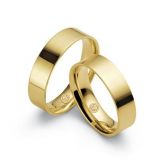 Aliança  Modelo Code/Reta - Lisa em Ouro 18 kl(750)