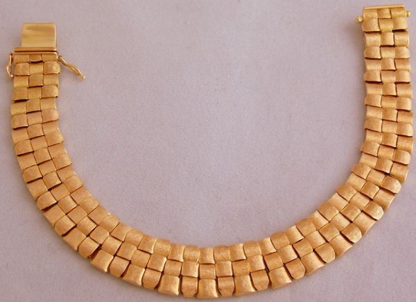 Pulseira Mod. Italiana em Ouro 18 kl(750)