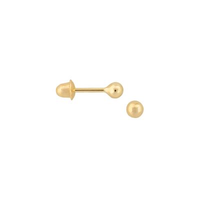 Brinco Bolinha em Ouro 18 kl(750)
