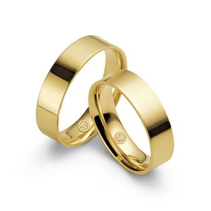 Aliança Modelo Code/Reta - Lisa em Ouro 18 kl(750)