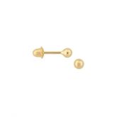 Brinco Bolinha em Ouro 18 kl(750)